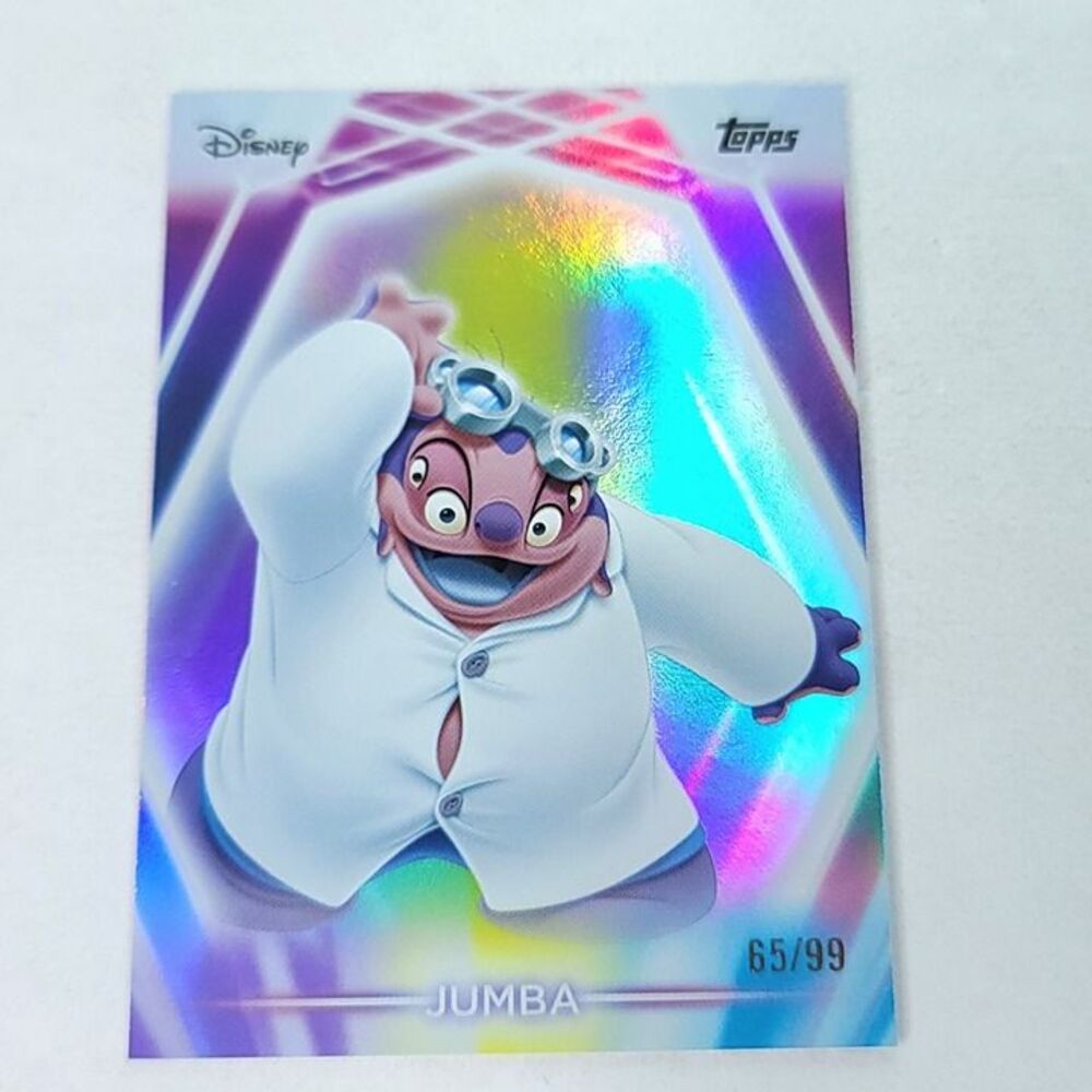 Jumba Topps 2026 Disney Neon Holo Parallel Refractor Limited 65/99